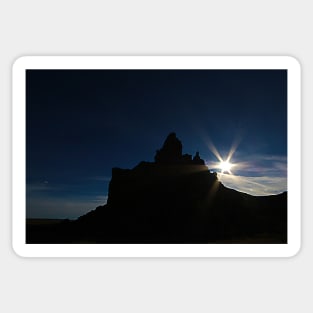 Monument Valley sun and shadow Sticker